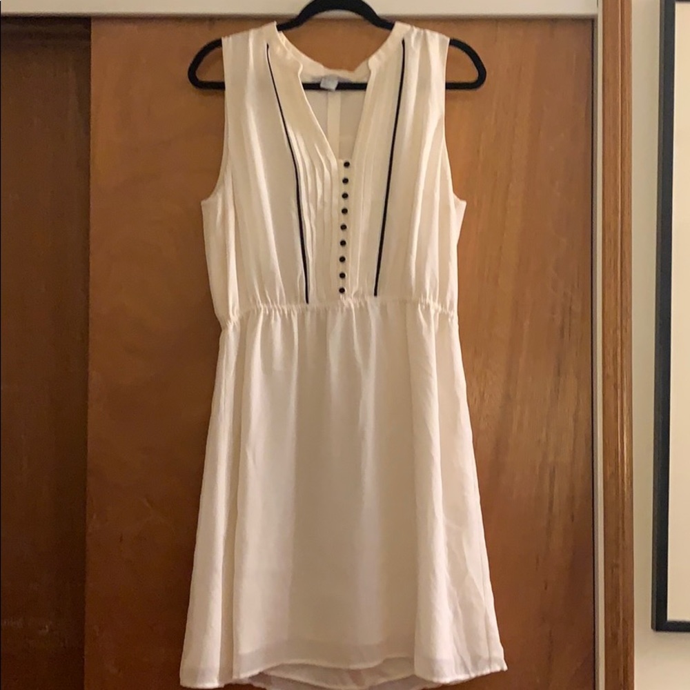White tuxedo dress